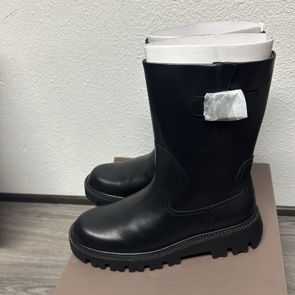 Franco Sarto Brina Mid Calf Lug Bottom Boot - Picture 8 of 9